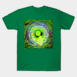 Monk in tunnel of clouds T-Shirt